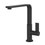 Immagine di Gessi HELIUM miscelatore H.27 cm per lavello, monocomando, con bocca girevole, colore nero finitura opaco 17015#299