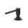 Gessi Dispenser porta sapone da banco, con carica dall’alto, colore nero finitura opaco 29658#299