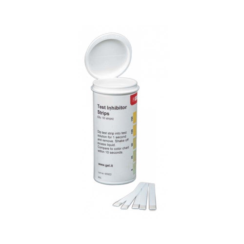Immagine di Gel TEST KIT INHIBITOR STRIPS 50 strisce per la verifica del livello di inibitore LL 100 o LL 100 COMBI 15501155