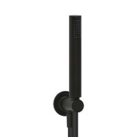 Immagine di Gessi INCISO set doccia con presa acqua, doccetta anticalcare e flessibile 150 cm, finitura aged Bronze 58123#187
