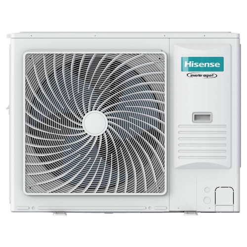 Immagine di Hisense ACT-CC8 Climatizzatore a cassetta 90x90 cm monosplit inverter | unità esterna 10 kW unità interna 35000 BTU | griglia e comando remoto AUC105UR4RKC8+AUW105U4RW8