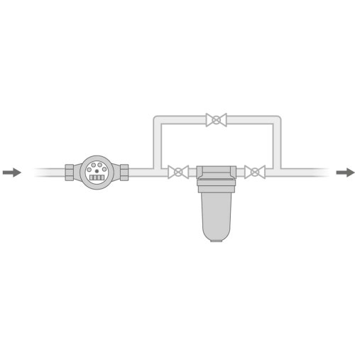Immagine di Gel DEPURA 3000 OT 1” 1/2 filtro di sicurezza standard, per cartucce da 10", cartuccia PP inclusa, vaso in san 10115000