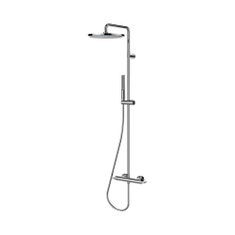 Immagine di Bossini APICE colonna doccia termostatica a 2 vie, con doccetta estraibile Ø 2 cm, supporto doccetta e flessibile 150 cm, finitura cromo 10507000030008