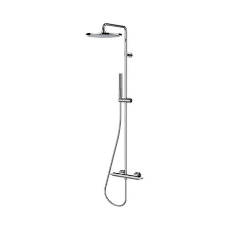 Immagine di Bossini APICE colonna doccia termostatica a 2 vie, con doccetta estraibile Ø 2 cm, supporto doccetta e flessibile 150 cm, finitura cromo 10507000030008