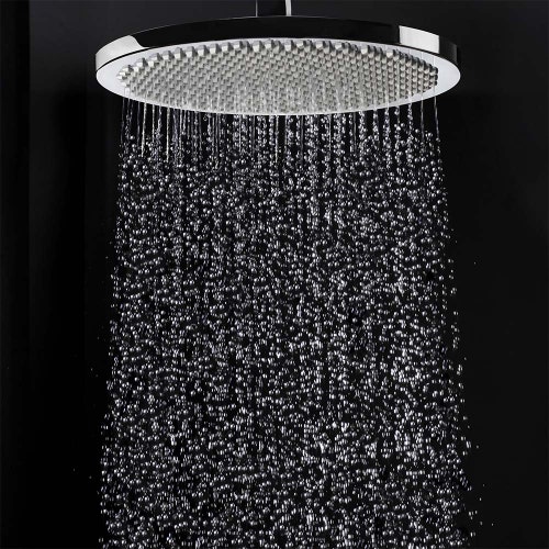 Immagine di Bossini APICE colonna doccia termostatica a 2 vie, con doccetta estraibile Ø 2 cm, supporto doccetta e flessibile 150 cm, finitura cromo 10507000030008