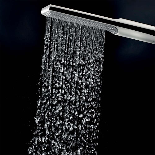 Immagine di Bossini APICE colonna doccia termostatica a 2 vie, con doccetta estraibile Ø 2 cm, supporto doccetta e flessibile 150 cm, finitura cromo 10507000030008