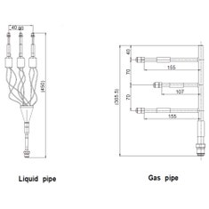 Immagine di Hisense Giunto per sistemi multi linea commerciale da 2 a 3 unità interme FQ-3S4110E