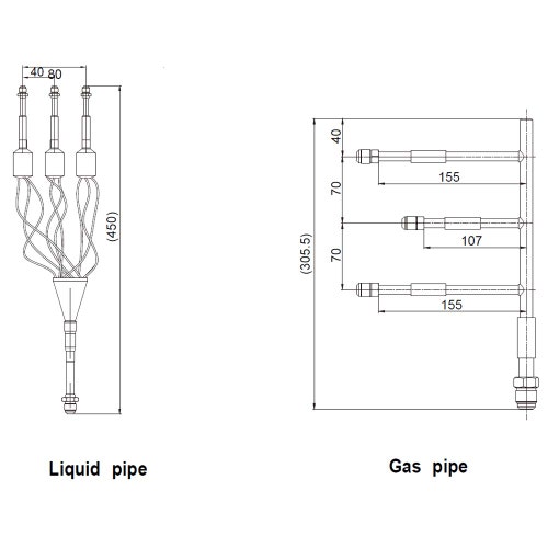 Immagine di Hisense Giunto per sistemi multi linea commerciale da 2 a 3 unità interme FQ-3S4110E