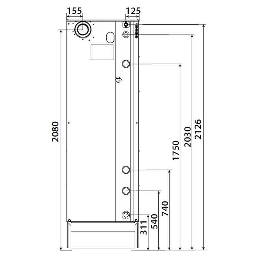 Immagine di ACV HEATMASTER 70 TC EVO produttore autonomo ACS a basamento, per riscaldamento e produzione acqua calda sanitaria a condensazione totale 052843