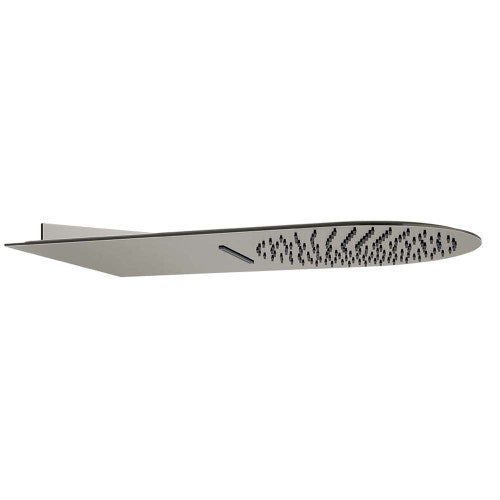 Immagine di Gessi WELLNESS sistema multifunzione a parete 300 con funzioni pioggia/cascata, finitura mirror steel 33073#238
