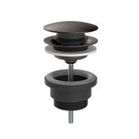Immagine di Gessi Piletta lavabo "Stop&Go", finitura black metal brushed PVD 01421#707
