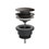 Immagine di Gessi Piletta lavabo "Stop&Go", finitura black metal brushed PVD 01421#707