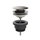 Gessi Piletta lavabo "Stop&Go", finitura steel brushed 01421#239