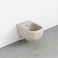 Immagine di Cielo ERA bidet sospeso monoforo, con troppopieno, completo di fissaggio, colore avena finitura lucido ERBSAV