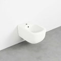 Immagine di Cielo ERA bidet sospeso monoforo, con troppopieno, completo di fissaggio, colore talco finitura lucido ERBSTL