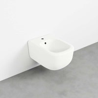 Immagine di Cielo ERA bidet sospeso monoforo, con troppopieno, completo di fissaggio, colore talco finitura lucido ERBSTL
