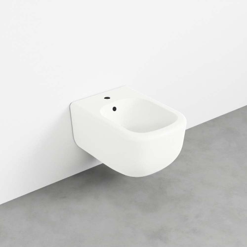 Immagine di Cielo ERA set completo sanitari sospesi vaso rimless, sedile a discesa rallentata, bidet monoforo con troppopieno, colore talco finitura opaco ERVSKTL+CPVERTFTL+ERBSTL