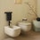 Immagine di Cielo ERA set completo sanitari sospesi vaso rimless, sedile a discesa rallentata, bidet monoforo con troppopieno, colore avena finitura opaco ERVSKAV+CPVERTFAV+ERBSAV