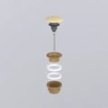Immagine di Cielo Piletta universale click clack finitura bronzo, con coperchio in ceramica colore canapa finitura opaco PIL01BRCN