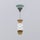 Cielo Piletta universale click clack finitura bronzo, con coperchio in ceramica colore agave finitura opaco PIL01BRAG