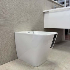 Immagine di Hatria TECNA vaso a terra Pure Vortex, traslato, senza sedile, colore bianco finitura lucido 00Y9DH01