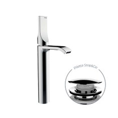 Immagine di Bossini APICE-T miscelatore monocomando H.32.8 cm per lavabo, con scarico 1"1/4 click-clack, finitura cromo E89602000030005