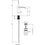 Immagine di Bossini APICE-M miscelatore monocomando H.24.9 cm per lavabo, con scarico 1"1/4 click-clack, finitura cromo E89603000030005