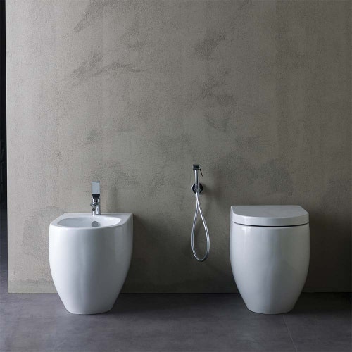 Immagine di Bossini APICE parte esterna miscelatore monocomando H.16.9 cm per bidet, con scarico 1"1/4 click-clack, finitura cromo E89601000030005