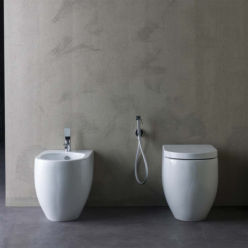 Immagine di Bossini APICE parte esterna miscelatore monocomando H.16.9 cm per bidet, con scarico 1"1/4 click-clack, finitura cromo E89601000030005