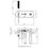 Immagine di Bossini APICE parte esterna miscelatore vasca monocomando, con deviatore a 2 vie, con doccetta, supporto doccetta, presa acqua e flessibile 150 cm, senza corpo incasso, finitura cromo Z00555000030005