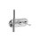 Immagine di Bossini APICE parte esterna miscelatore vasca monocomando, con deviatore a 2 vie, con doccetta, supporto doccetta, presa acqua e flessibile 150 cm, senza corpo incasso, finitura cromo Z00555000030005