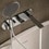 Immagine di Bossini APICE parte esterna miscelatore per vasca, con deviatore a 2 vie, con doccetta, supporto doccetta, presa acqua e flessibile 150 cm, senza corpo incasso, finitura cromo Z00557000030005