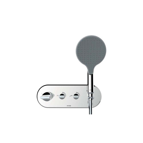 Immagine di Bossini APICE miscelatore termostatico a 2 vie, con doccetta, supporto doccetta, e flessibile 150 cm, finitura cromo Z00521000030005