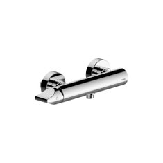 Immagine di Bossini APICE parte esterna miscelatore monocomando, esterno doccia, con uscita da 1/2", colore bianco finitura opaco Z005143030