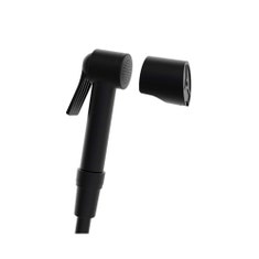 Immagine di Bossini APICE kit doccetta bidet con supporto fisso e flessibile Cromolux 125 cm, colore nero finitura opaco C98043B00073005