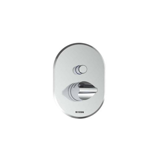 Immagine di Bossini APICE parte esterna miscelatore monocomando con deviatore, 2 vie, senza corpo incasso, attacchi da 1/2" e da 3/4", finitura cromo Z00507000030005