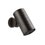 Immagine di Gessi 316 TRAME soffione doccia anticalcare a parete orientabile, con funzione multy-spray, Ø 7.9 cm, finitura black metal brushed PVD 57241#707
