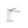 Gessi RETTANGOLO K miscelatore lavabo H.15.4 cm senza scarico con flessibili di collegamento, finitura cromo 53002#031