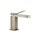 Gessi RETTANGOLO K miscelatore lavabo H.15.4 cm senza scarico con flessibili di collegamento, finitura finox brushed nickel 53002#149