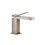 Immagine di Gessi RETTANGOLO K miscelatore lavabo H.15.4 cm senza scarico con flessibili di collegamento, finitura finox brushed nickel 53002#149