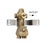 Immagine di Bossini Corpo incasso per miscelatore termostatico alta portata a 1 via, con valvola on-off, attacchi da 3/4" F Z030204000