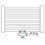 Immagine di Irsap ARES scaldasalviette, 22 tubi, 2 intervalli, H.111,8 L.73 P.3 cm, attacchi centrali 50 mm, colore bianco standard finitura lucido Cod.01 EIM073B01IR05NNN01