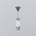 Cielo Piletta universale click clack finitura cromo, con coperchio in ceramica colore oltremare finitura lucido PIL01OL
