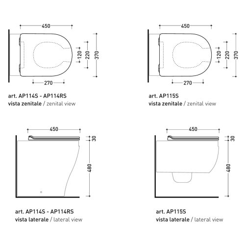 Immagine di Flaminia APPSOLUTION coprivaso slim in termoindurente, con apertura frontale e cerniere a sgancio rapido, colore bianco finitura lucido APCW04