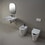 Immagine di Flaminia APPSOLUTION vaso back to wall, con sistema gosilent, con apertura frontale, senza sedile, colore bianco finitura lucido AP114S