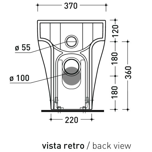 Immagine di Flaminia APPSOLUTION vaso back to wall, con sistema gosilent, con apertura frontale, senza sedile, colore bianco finitura lucido AP114S