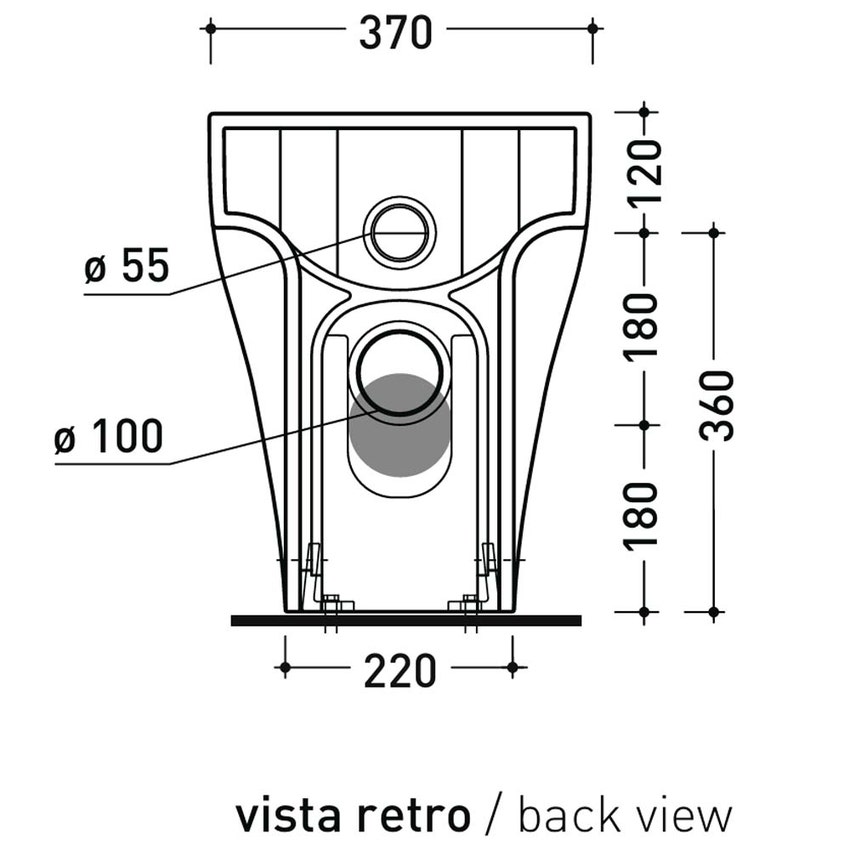 Immagine di Flaminia APPSOLUTION vaso back to wall, con sistema gosilent, con apertura frontale, senza sedile, colore bianco finitura lucido AP114S