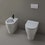 Immagine di Flaminia APPSOLUTION bidet back to wall monoforo, con troppopieno, colore bianco finitura lucido AP214