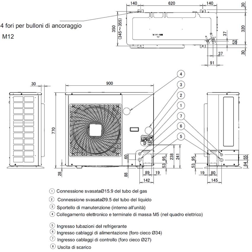 Immagine di Daikin SKY AIR ACTIVE R32 Unità esterna monosplit 6.8 kW AZAS71MV1