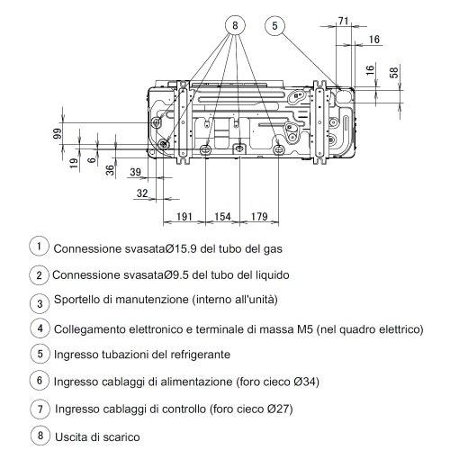 Immagine di Daikin SKY AIR ACTIVE R32 Unità esterna monosplit trifase 12.1 kW AZAS125MY